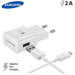 Carregador Micro-usb Original Samsung 2Amp Fast Charge - Kit 2 em 1 (Branco)