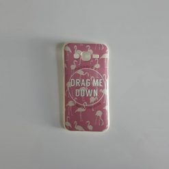 Capa Samsung Galaxy J5 - Desenhos (Frase Rosa flamingos)