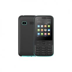 Telemóvel DUAL SIM 2.4" Bluetooth. Radio FM. Lanterna (Preto/Azul) - QUBO