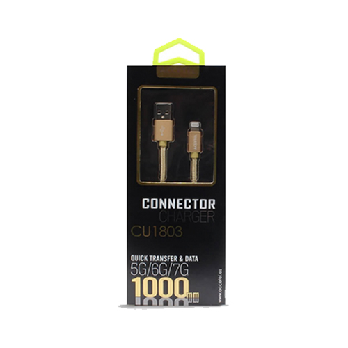 Cabo USB Lightning Compatível Apple 1 Metro - Accetel (Dourado)