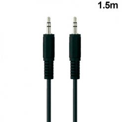 Cabo Doble Jack 3.5mm (1.5m) (Preto)