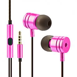 Auriculares 3.5mm Stereo Box Universal - Metálico Rosa