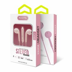 Auricular c/ microfone - Accetel (Rosa)