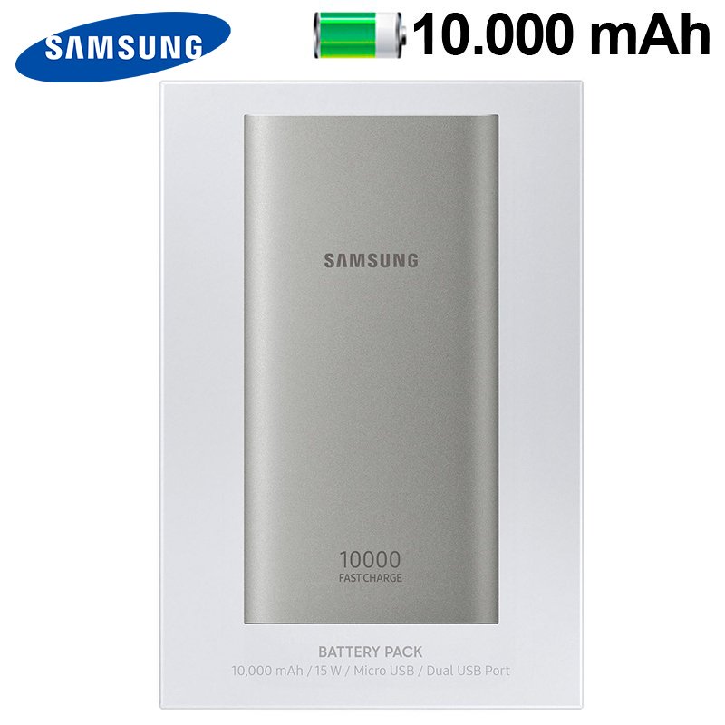 Bateria Externa / PowerBank Original Universal Samsung 10.000 mAh (Prateado)