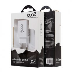 Transformador c/ 1x USB 2.1 Amp - COOL (Branco)