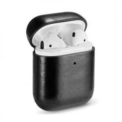 Capa de Silicone para Airpods / Auriculares Bluetooth (Efeito Pele Preto)