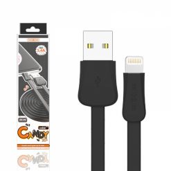 Cabo Lightning para iPhones - Candy (Preto)