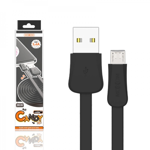 Cabo Micro USB - Candy (Preto)