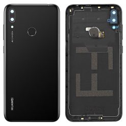 Tampa Traseira + Sensor de Impressão digital para Huawei Y7 (2019) - Original (Preto)