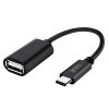 Cabo entrada USB OTG Tipo-C Universal - COOL (Preto)